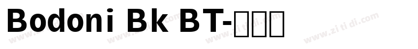 Bodoni Bk BT字体转换